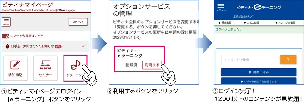 eラーニングの利用方法